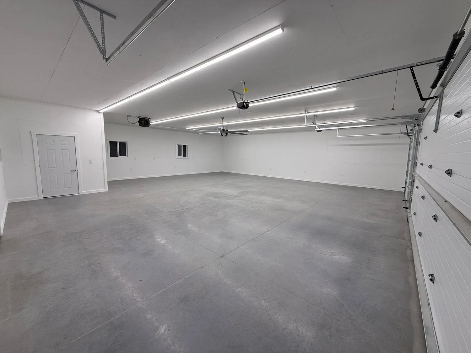 Finished garage interior