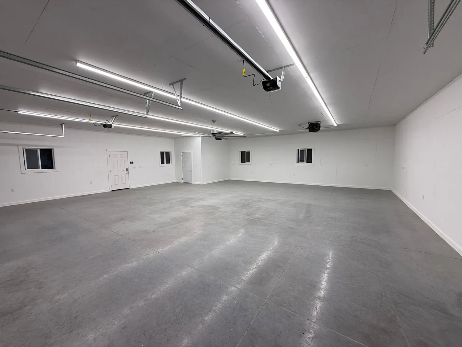 Finished garage interior